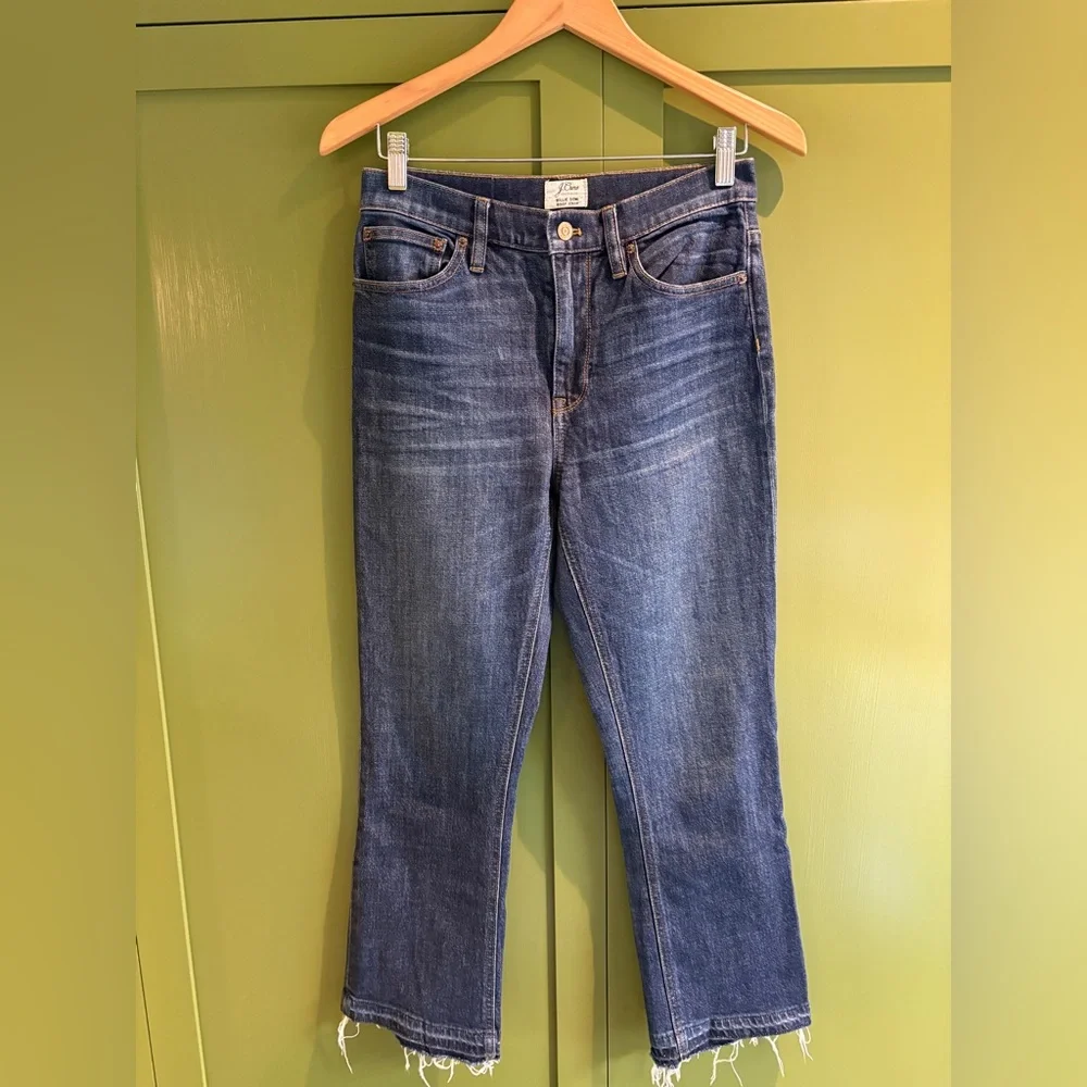 J Crew Billie Demi boot crop size 27